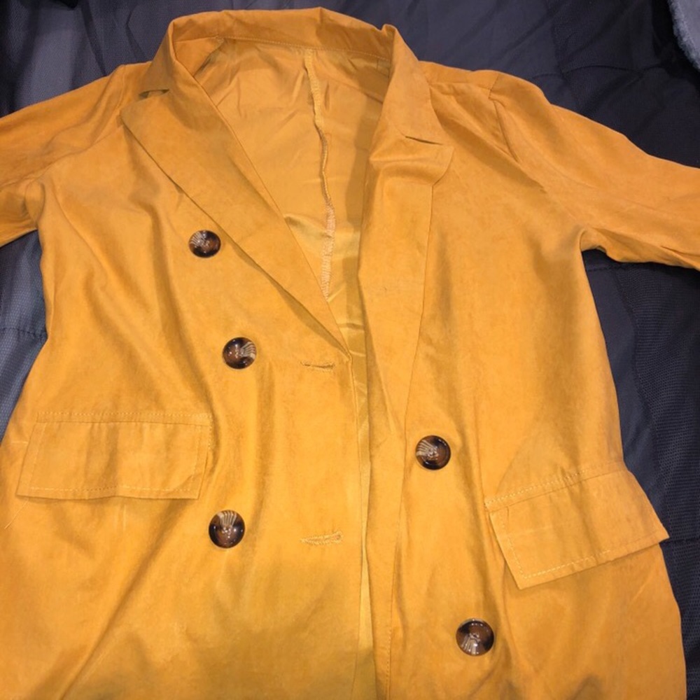 Mustard  trench coat